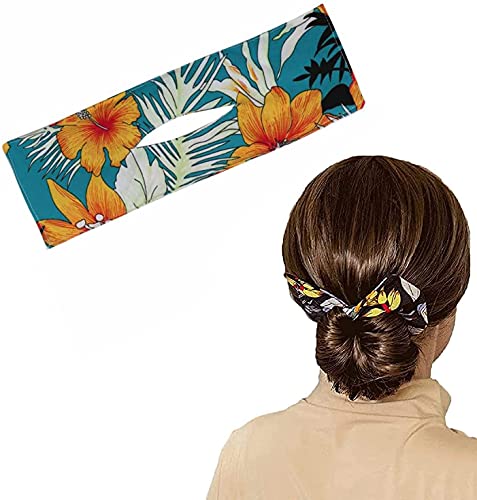 Kamndex Deft Bun, Bun Hair Maker, Hair Donut Bun Maker, Bun Twister Bow, Multicolor Cloth Magic Clip, Magic Hair Bun Maker Ballet Buns French Twist pour femme et fille (E) Cover