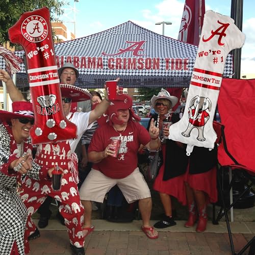 Image of Alabama No. 1 Mylar Balloon, Double-Sided Party Decor-1 pk.- Havercamp | 1 Double-sided Alabama-themed foil #1 balloon for birthdays, tailgates, game days & Crimson Tide fan celebrations.