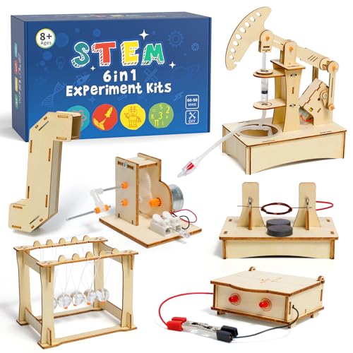 Experimente für Kinder ab 8 9 10 11 12 13 14, Elektronik Baukasten, Experimentierkasten, Elektro Baukasten für Kind, Holz Bausatz Kinder Spielzeug Geschenke ab 8 9 10 11 12 13 14 Jahre Jungen
