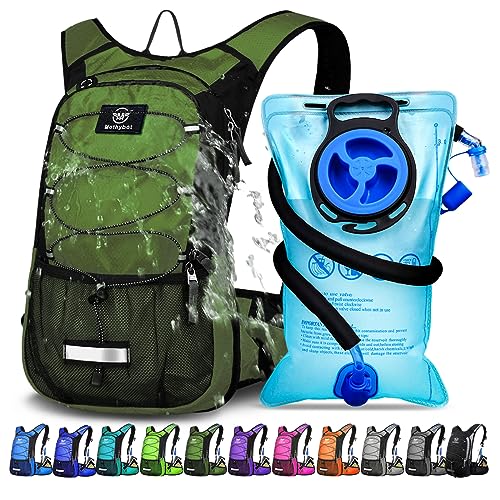 Insulated-Hydration-Backpack-Pack-with-3L-BPA-Free-Leak-Proof-Water-Bladder-Large-Storage-Lightweight-Hiking-Daypack-with-Waist-Pouches-Cooler-Layer-for-Running-Biking-Camping-Festival Insulated Hydration Backpack Pack with 3L BPA Free Leak Proof Water Bladder, Large Storage Lightweight Hiking Daypack with Waist Pouches & Cooler Layer, for Running, Biking, Camping, Festival - Image 1