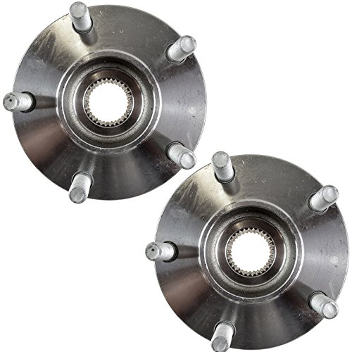 Image of TRQ Front Pair Wheel Bearing and Hub Set 2 Piece for Infiniti Nissan | for 2013 INFINITI JX35 2019-2021 INFINITI QX50 2014-2020 INFINITI QX60 +4 more 3.5L V6 To 9 /30 /20 Production Date