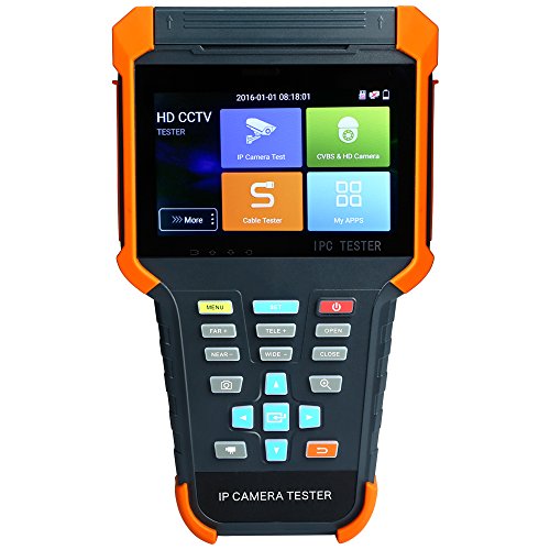 Wsdcam Upgraded 4 Inch 5 in 1 IPS Touch Screen IP Camera Tester Security CCTV Tester Monitor with TVI/AHD/CVI/POE/WIFI/4K H.265/1080p HDMI In/RJ45 X4-ADHS