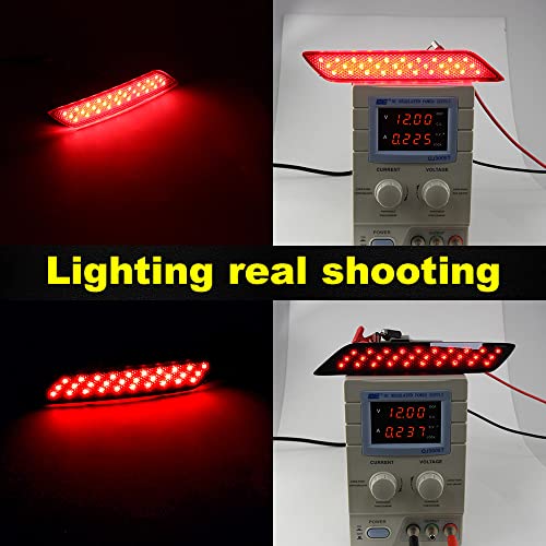 2 Pcs Led Pára Choques Traseiro Reflector Luz De Travagem Traseira Acessórios Para Honda Civic Sedan