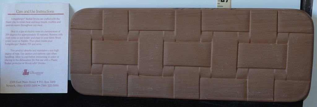 Longaberger Pottery Bread Basket Brick