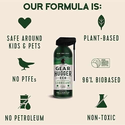 Miniatura 26 de Gear Hugger Lubricante multiusos – Ecológico (11 onzas, paquete de 3), removedor de óxido, lubricante para puerta de garaje, lubricante para bisagra
