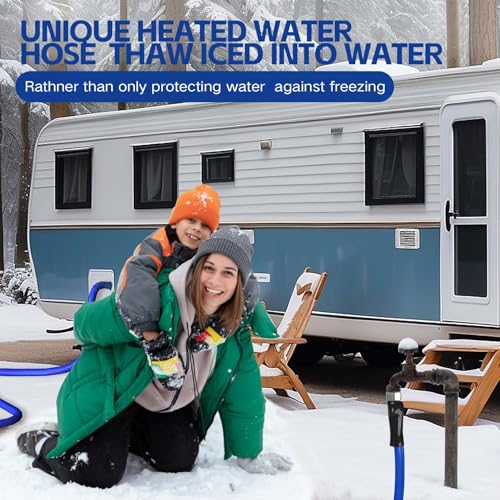 Bipeoo 25Ft Heated Water Hose For Rv,-45 ℉ Antifreeze Drinking Garden Water Hose With Energy Saving Thermostat,1/2 Inch Inner Diameter Rv Accessories-Lead And Bpa Free thumb #6