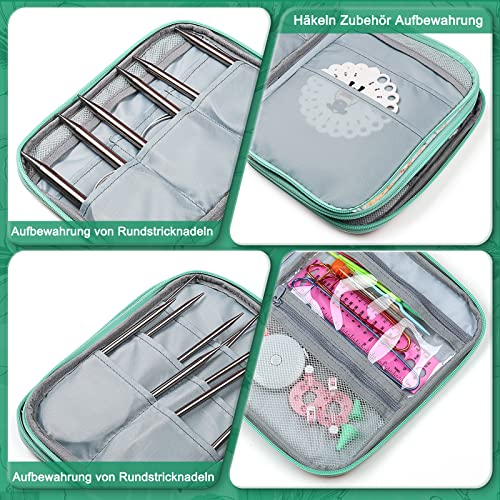 Coopay Circular Knitting Needle Case, Crochet Hooks Holder - Image 3