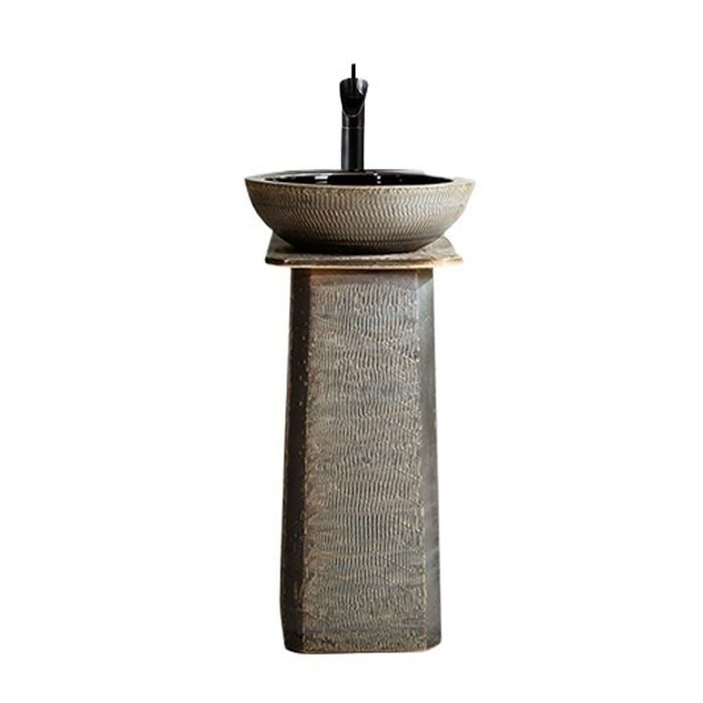 AYCDL Laundry Room Sink Garden Wash Basin Pedestal Integrated Floor-Standing Column Outdoor Freestanding Washbasins