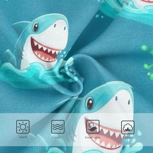 Cartoon Sharks Heads Underwear for Girls, Toddler Briefs, Cotton Girls Underwear, 2–8 Years3