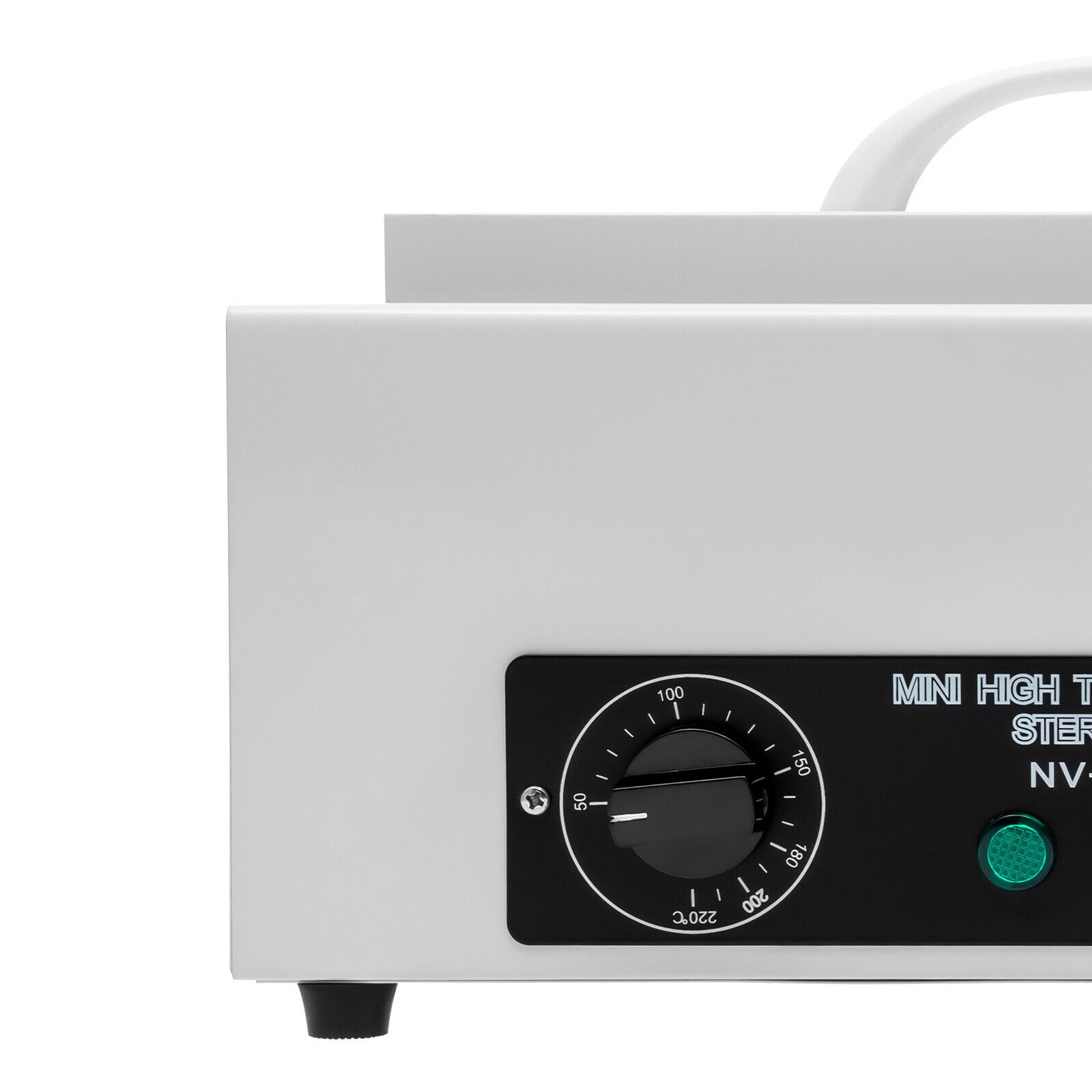 Heißluftsterilisator 300W Sterilisator für Instrumente Timer 1-60 Minuten Mit Abnehmbarem Edelstahlkorb Autoklav für Nagelwerkzeuge