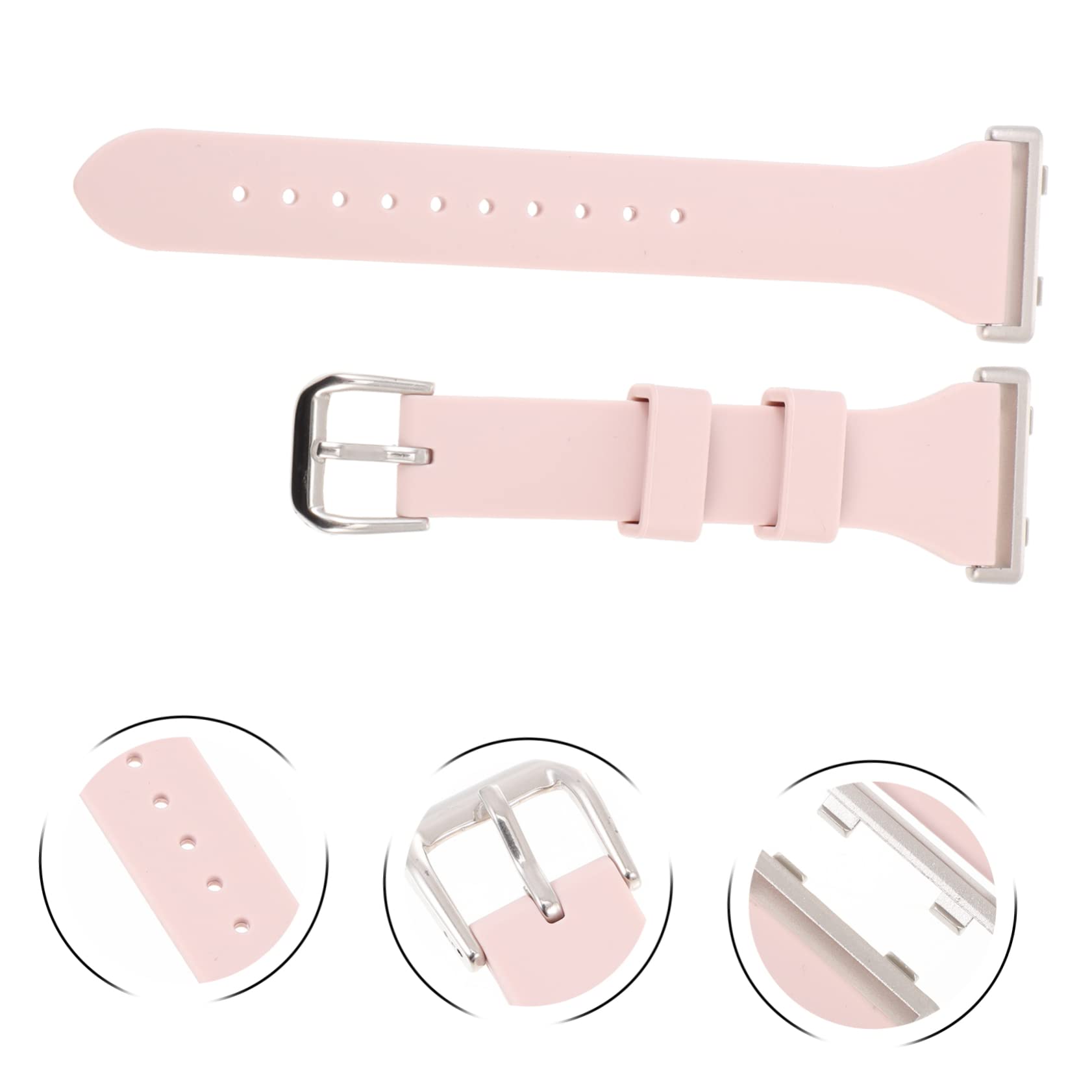 UKCOCO 5 Piezas Correa De Silicona Reloj De Ejercicio Reloj Deportivo De Plata Banda De Flexible Banda De Suave De De Liberación Rápida Suministro De