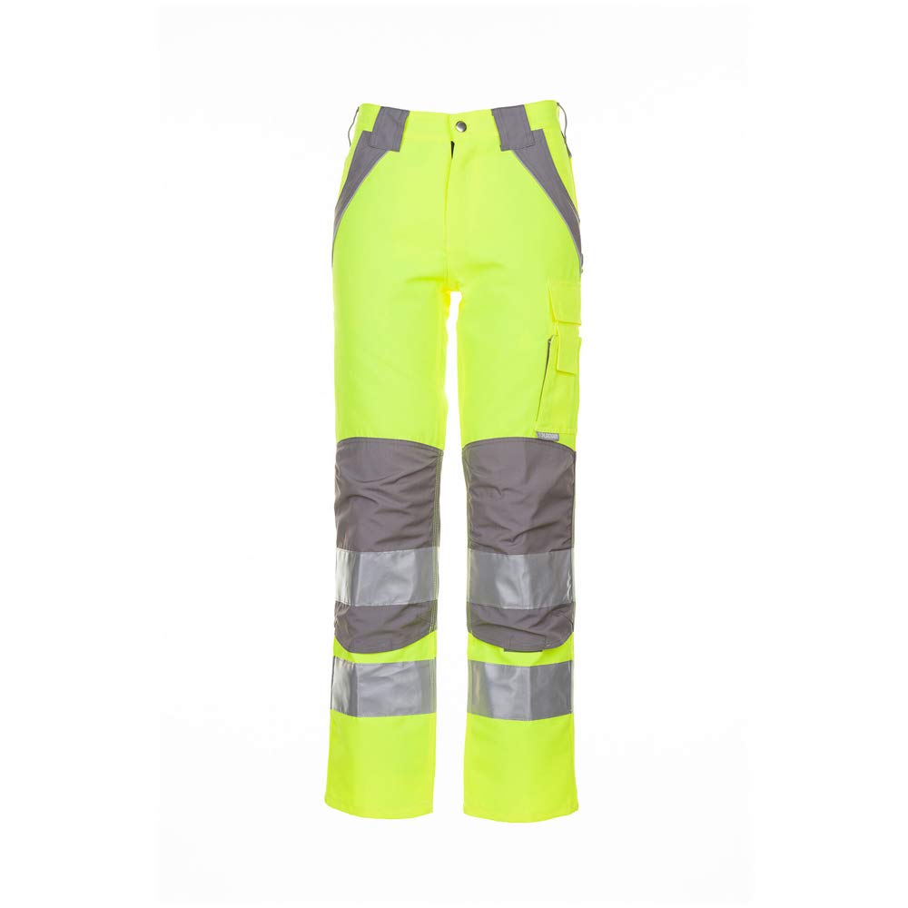 Planam 5611 Plaline Warnschutzhose - Farbe: Gelb/Zink - Größe: 29