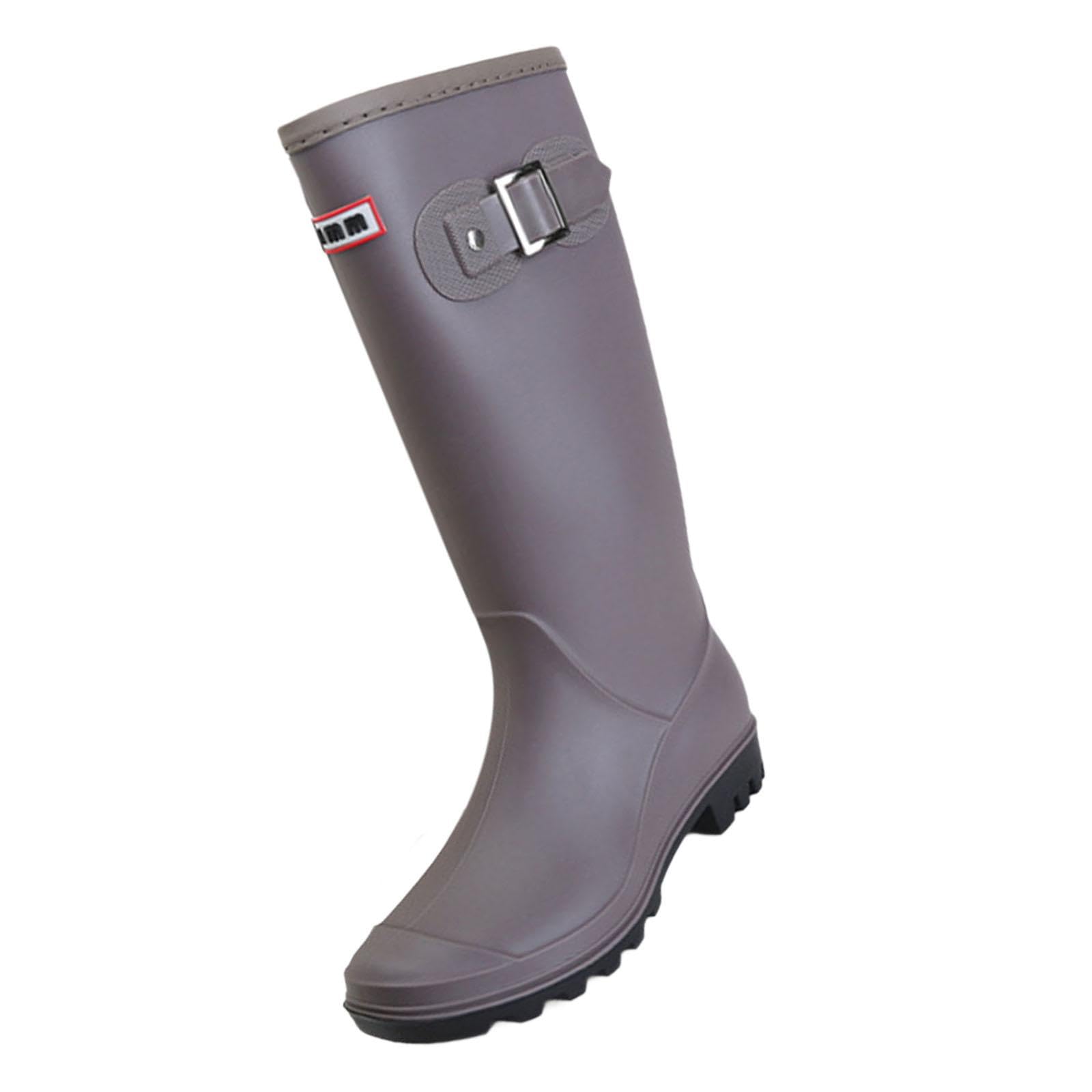shopora Women Rain Boots Tall Fashion Anti Slip Protective Footwear Waterproof Boots 37 | Womens Shoes | Boots-picture-11
