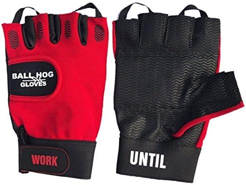 Ball Hog (Weight Lifting) Gloves | Super Soft Foam Padding Technology | (Sports/Basketball Training Aid)