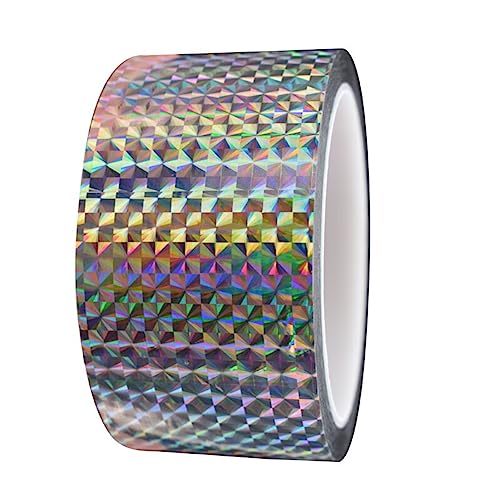 SICCOMA Self-Adhesive Holographic Reflective Tape Prism Tape Holographic Reflective Tape for Keep...