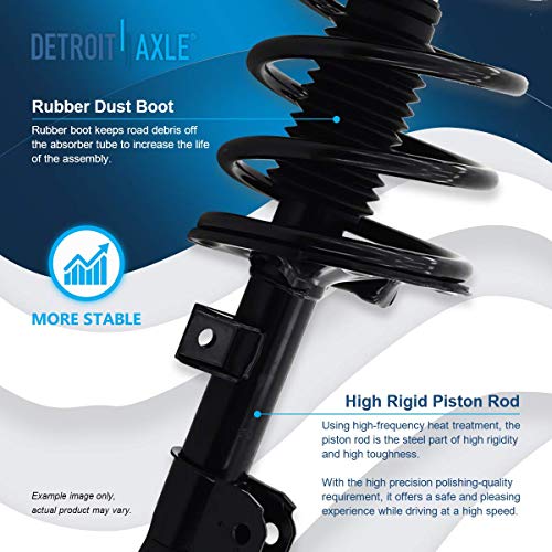 Image of Detroit Axle - 3.5L Struts Shocks for 2002-2006 Nissan Altima 2003 2004 2005, 2 Front Complete Struts Assembly, 2 Rear Shock Absorbers Replacement