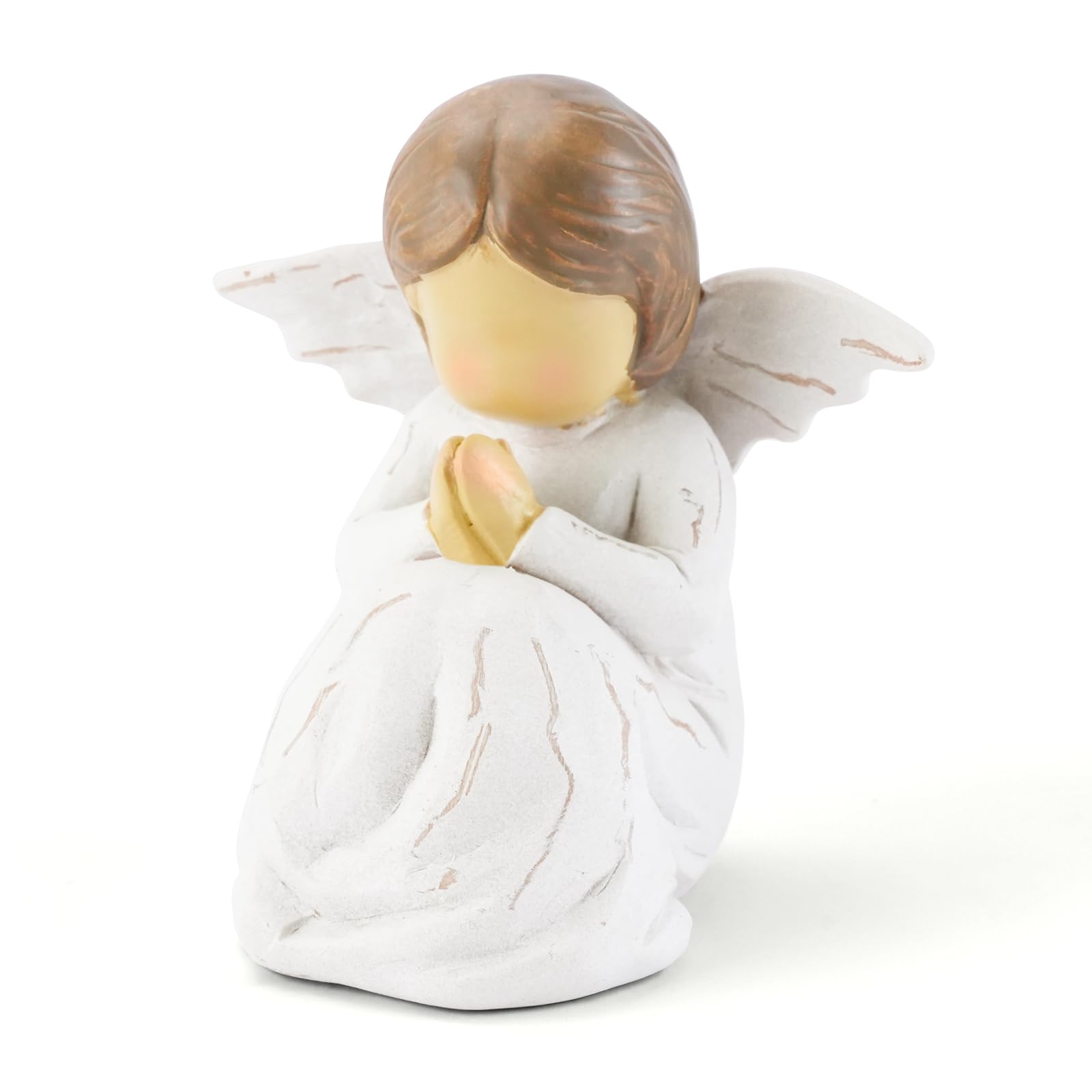 JINGIHE Angel Figurines for Women, Praying Angel Statue Baptism Gifts, First Communion Gifts for Girls, Confirmation Gifts for Teen Girls, Christian Religious Gifts for Women