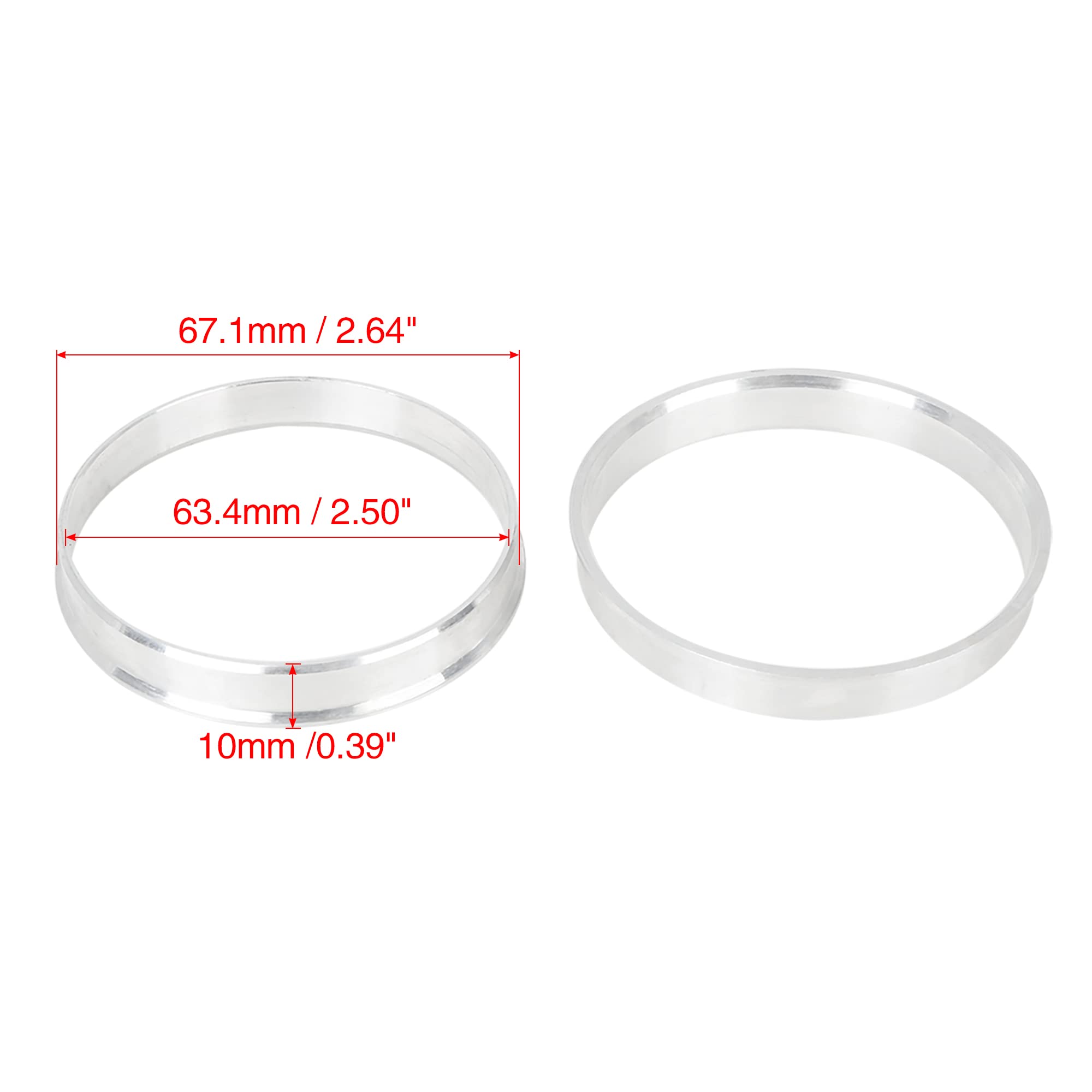 Anello di centraggio in plastica per fuoristrada 108 / 106.1 mm