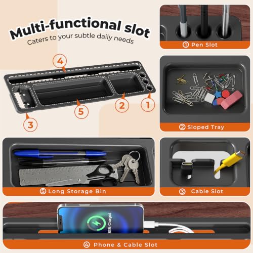 Image of JOY worker Rolling Desk Adjustable Height, Mobile Standing Desk with Drawer
