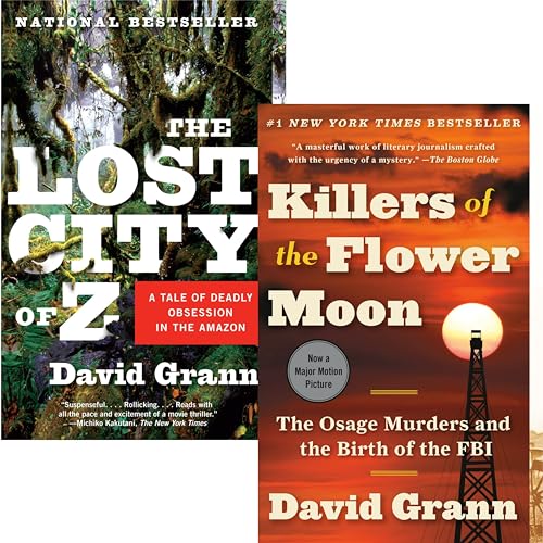 David Grann 2 Books Collection Set (Killers of the Flower Moon, T...