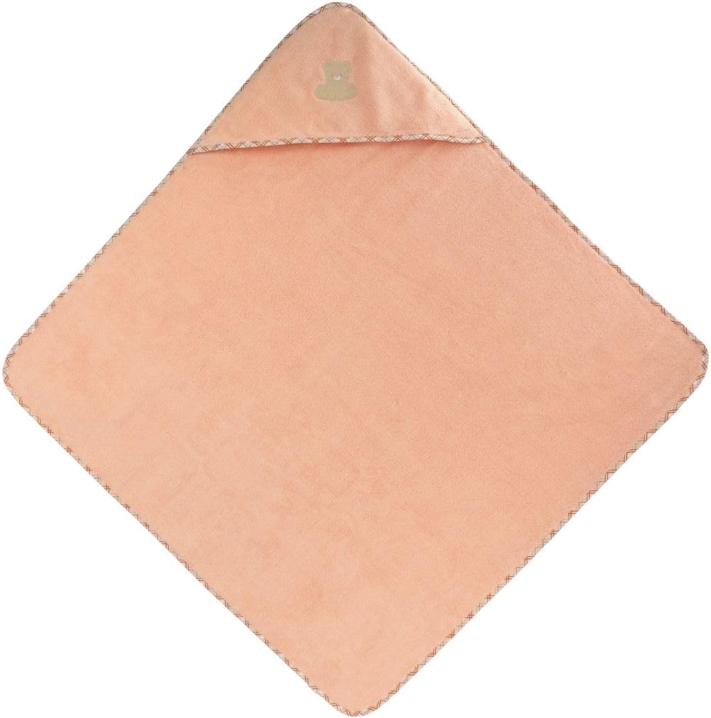Vossen Teddy Bear Set composto da asciugamano con cappuccio, asciugamano e guanto da bagno (Light Peach)