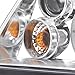 Spec-D Tuning LHP-JET99-RS Volkswagen Jetta Chrome Clear Halo Led Projector Head Lights W/Fog