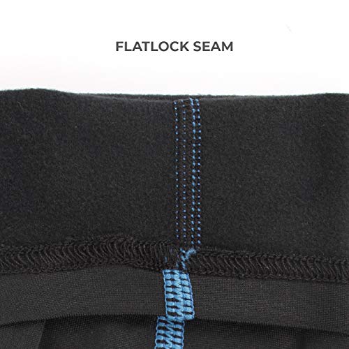FITEXTREME Womens MAXHEAT Fleece Long Johns Thermal Underwear Set Black M