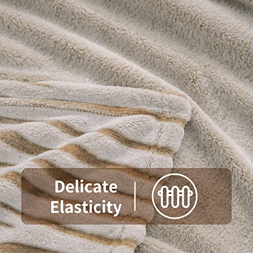 Fy Fiber House FYT10-50-BROWN Flannel Fleece Throw Microfiber Blanket With 3D Zebra Print,50 thumb #2