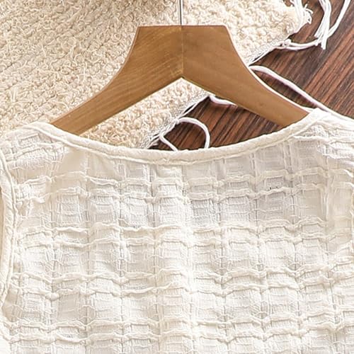 Girls Summer Outfits Casual Sleeveless Tank Top Set Comfortable Breathable Pure Color Elastic Waist For Daily Wear4