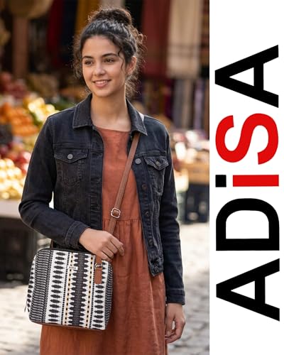 Image of ADISA Women Girls Floral Print Faux Leather Sling Bag Crossbody