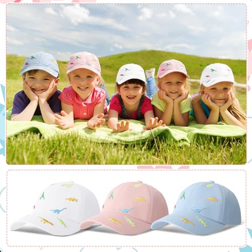 Gorra de béisbol de verano para niños de 2 a 5 años, set de 3 unidades multicolor 5