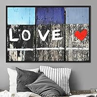 Framed Canvas Wall Art Pressed Quotes 3D Chic Inspirational Multicolor Pop Art Quotes Typography Ultra Whimsical - 16x24 inches