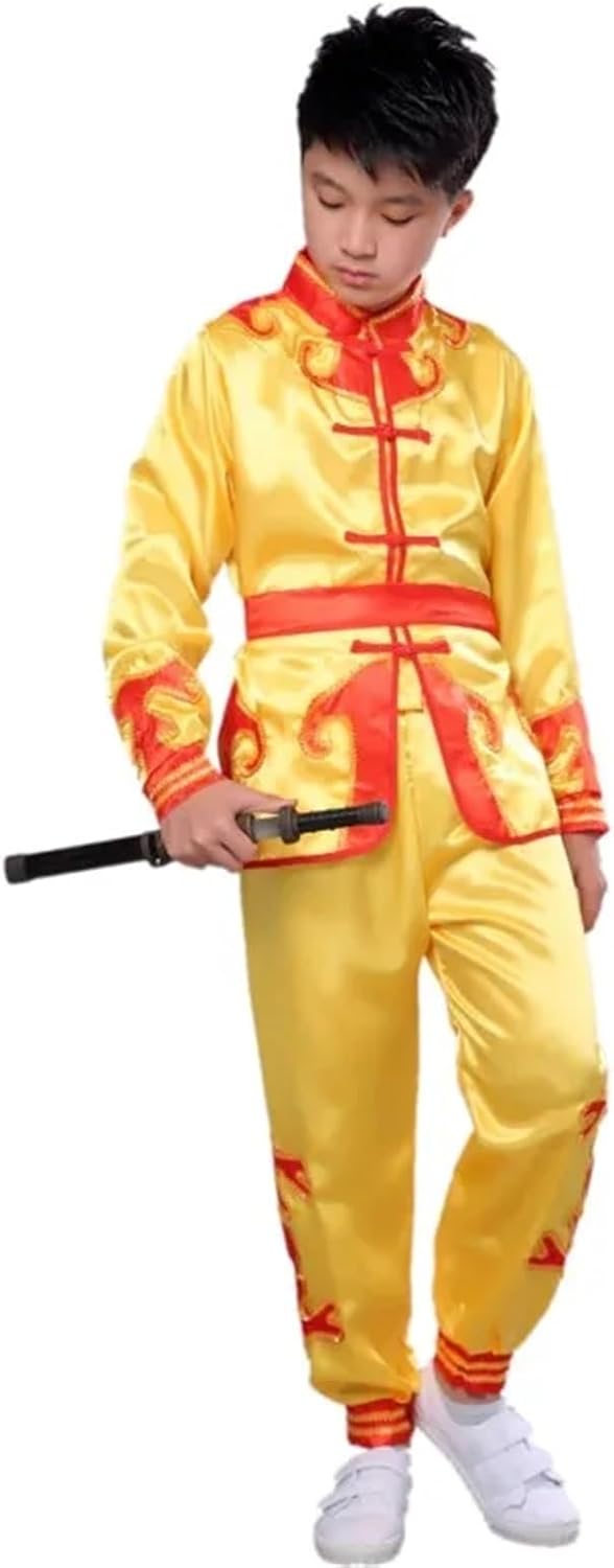 Traditional Wushu Costume Drum Kung Fu Uniform Clothes Martial Arts Warrior Exercise for Men & Women