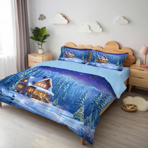 Housse de couette 140x200cm réversible pour éviter la couette qui glisse - 3