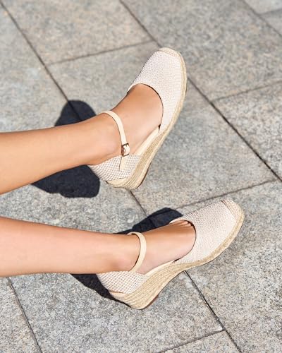 Image of Coutgo Women's Platform Wedge Espadrilles Sandals