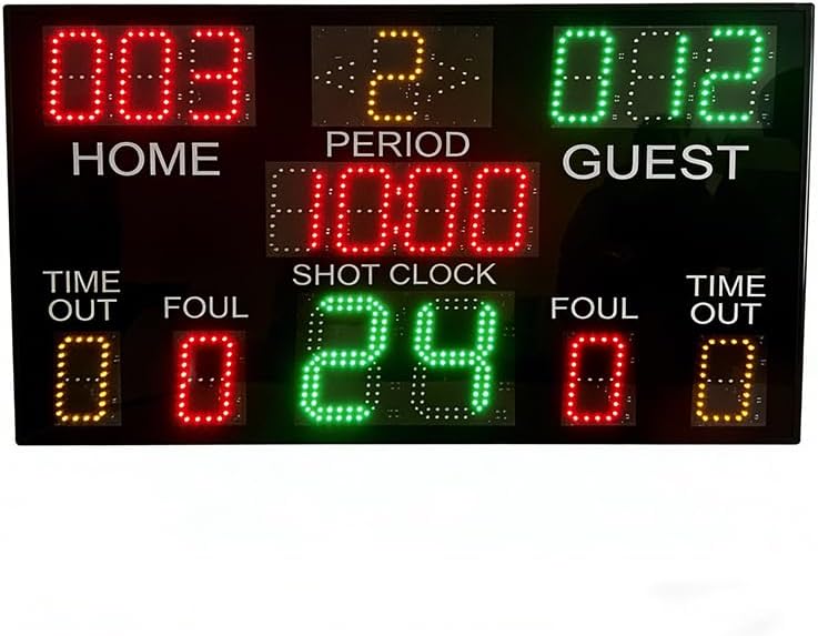 Wireless Basketball Game Electronic Scoring Board 24-Second Timer Integrated Basketball Match Electronic Scorer