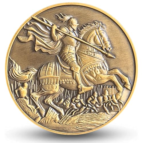 Courage and Strength Christian Challenge Coin with Joshua 1:9 Inscription