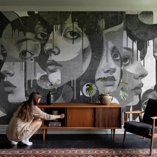 Tapisserie intissée facile à nettoyer Tulup pose murale simple pour chambre