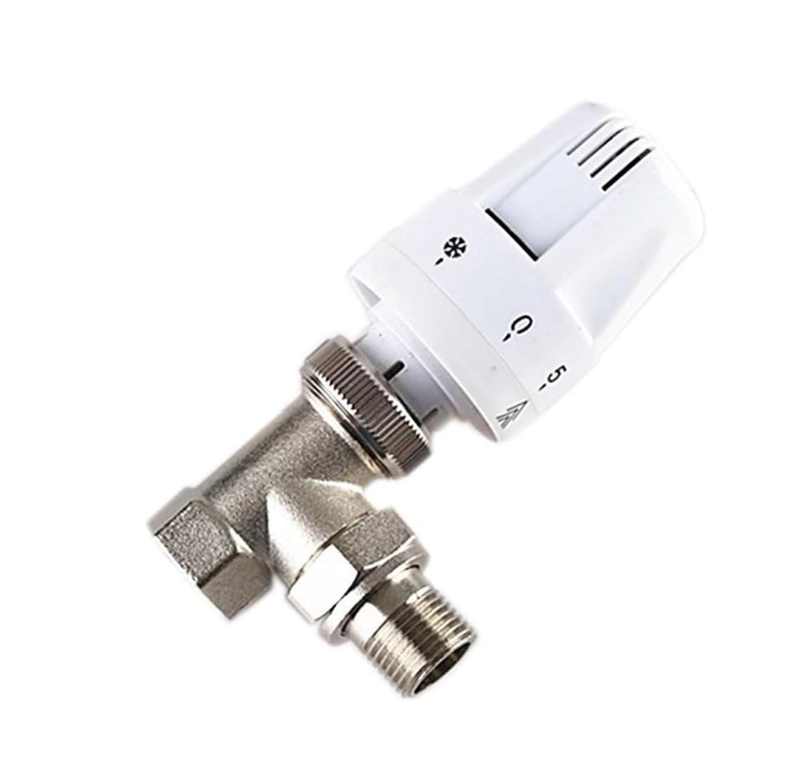 Válvula de control automático de temperatura de latón para radiadores, ideal para sistemas de calefacción de suelo, tamaño de 1/2 a 1 pulgada para un control eficiente de la calefacción