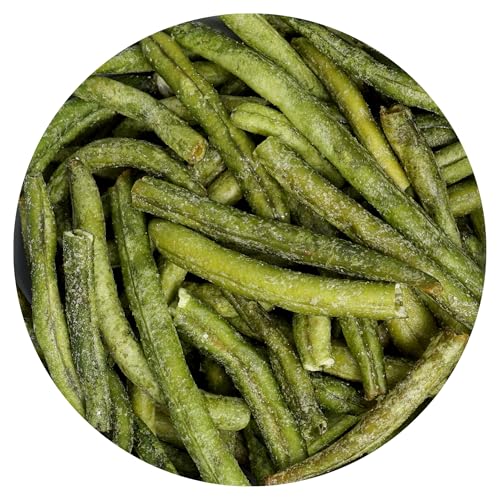 Green Bean Chips, 8 Ounce Bag, Veggie Chips, Vegetable Snacks, The Hampton Popcorn & Candy Company