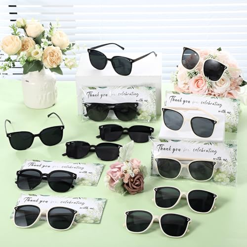 12 Pack Wedding Sunglasses Bulk Bridal Shower Bachelorette Party Gifts Wedding Party Favors for Guests(Eucalyptus)4