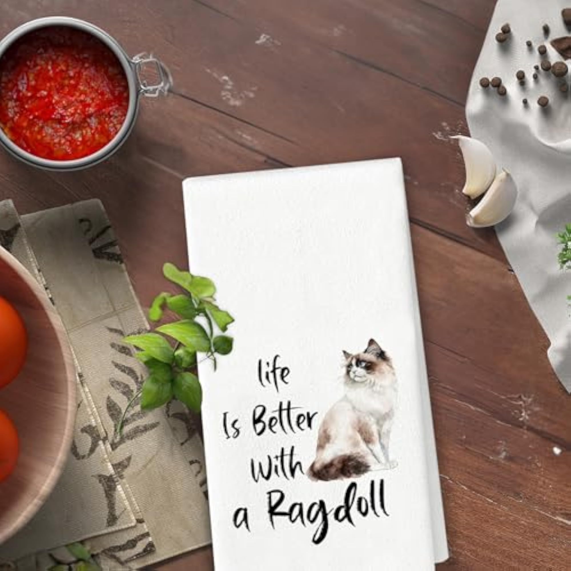 Ragdoll Cat Kitchen Towels, Cat Lover Gifts