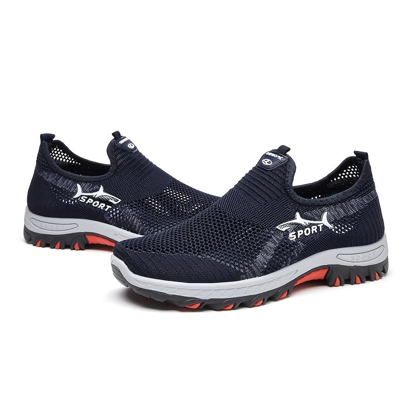 Men's Breathable Mesh Slip-On Sneakers - Lightweight Comfortable Low-Top Shoes, Casual & Light Sports Wear, Spring/Summer Collection3