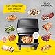 Rachs KOCHWERK Vario-Doppelkammer Heißluftfritteuse 9 L | Airfryer mit teilbarer Kammer, Touchscreen & 8 Programmen | Frittieren von Speisen ohne Öl - fettarm | 2700 W Smart-Cook Funktion