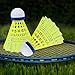 SPPHONEIX 12-Pack Nylon Yellow Badminton Shuttlecocks with High Durability High Speed Badminton Birdies Balls Model 501