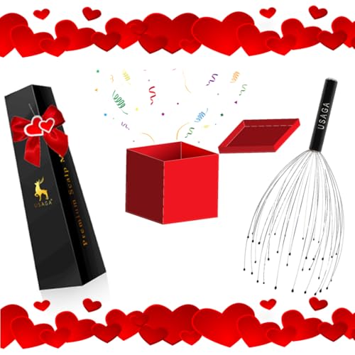 USAGA 36 Fingers Head Massager Scalp Massager Head Scratcher, Stocking Stuffers Gift for Scalp Body Relaxing (Black) - Image 4