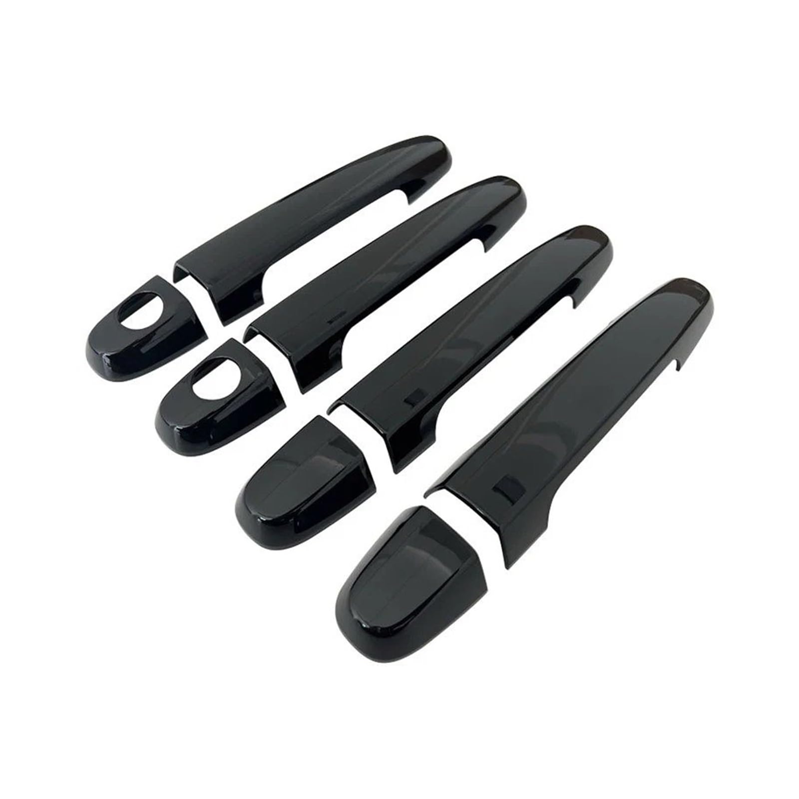 Pacsci Gloss Black Car Outer Door Handle For Toyota For Hilux Vigo 2005-2014 Abs Matte Black Door Handle Cover(Gloss Black)