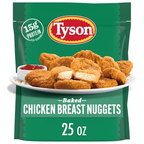 Tyson Air Fried Perfectly Crispy Chicken Nuggets, 25 Oz. (Frozen)