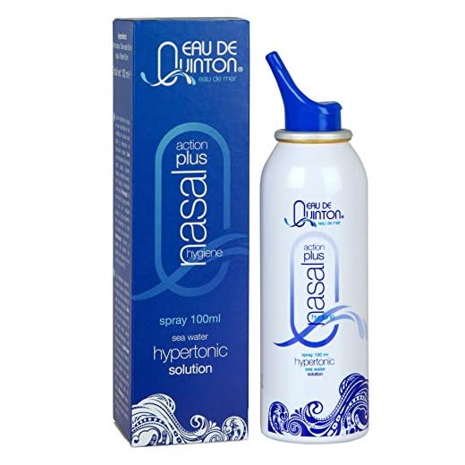Eau de Quinton - Quinton Hypertonic Spray Nasal, Solución Hipertónica de Agua de Mar, Descongestión y Cuidado Nasal - 100ml
