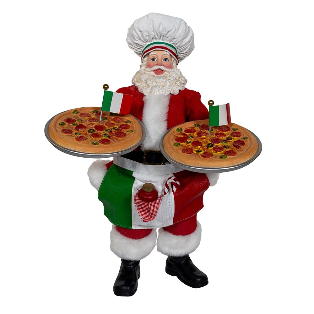 レア!カナダの教会　豪華ハンドメイドキャンドル　クリスマス　セット　スナッファー Amazon.com: Kurt Adler 11-inch Fabriché™ Chef Santa Holding Two